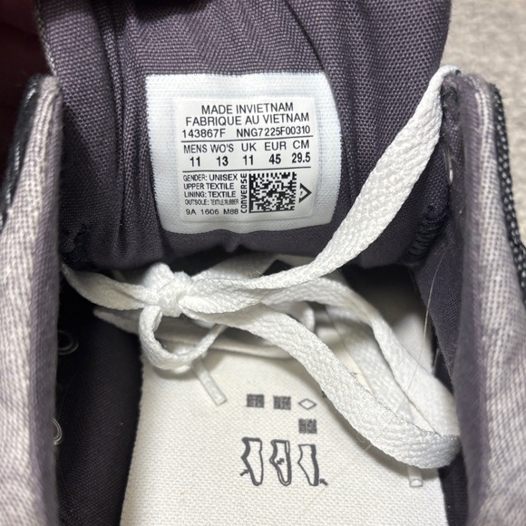 Converse All Star Sneakers Black & Gray Padded Collar Low Top - Picture 4 of 7